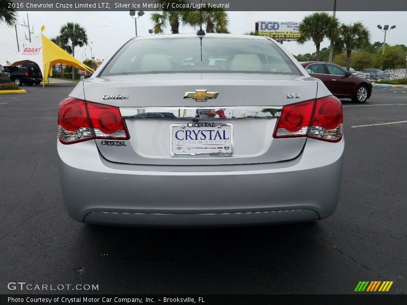 Silver Ice Metallic / Cocoa/Light Neutral 2016 Chevrolet Cruze Limited LTZ