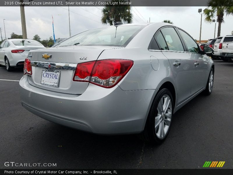 Silver Ice Metallic / Cocoa/Light Neutral 2016 Chevrolet Cruze Limited LTZ