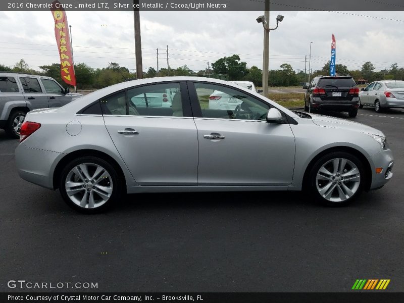 Silver Ice Metallic / Cocoa/Light Neutral 2016 Chevrolet Cruze Limited LTZ