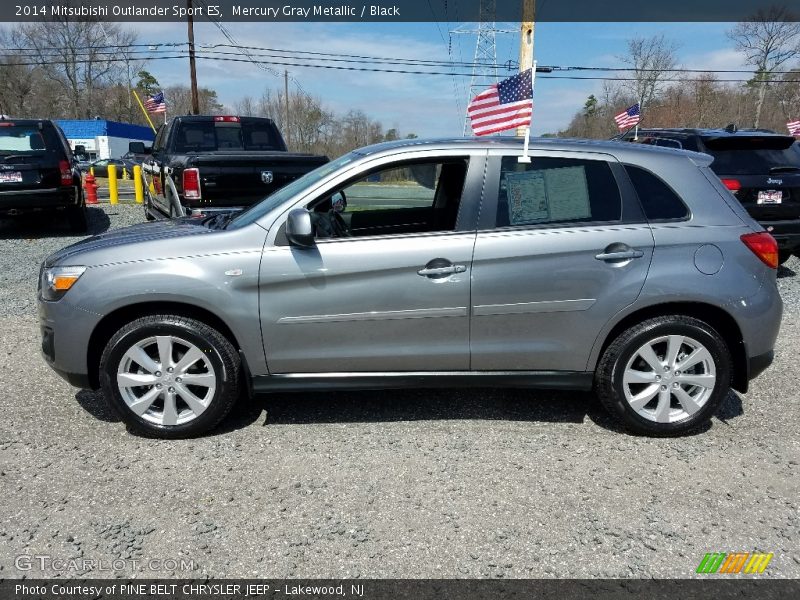 Mercury Gray Metallic / Black 2014 Mitsubishi Outlander Sport ES