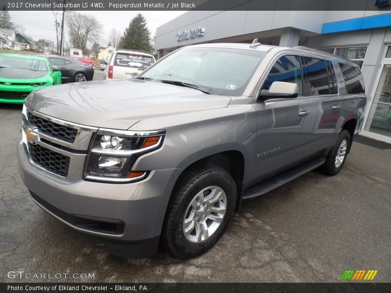 Pepperdust Metallic / Jet Black 2017 Chevrolet Suburban LS 4WD
