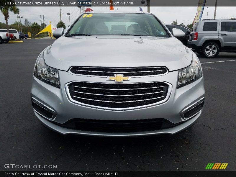 Silver Ice Metallic / Cocoa/Light Neutral 2016 Chevrolet Cruze Limited LTZ