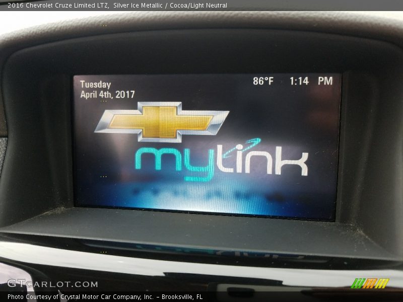 Silver Ice Metallic / Cocoa/Light Neutral 2016 Chevrolet Cruze Limited LTZ