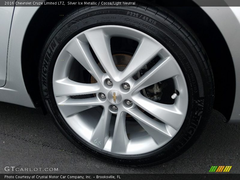 Silver Ice Metallic / Cocoa/Light Neutral 2016 Chevrolet Cruze Limited LTZ