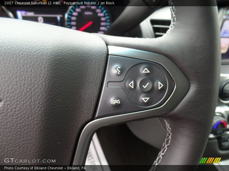 Pepperdust Metallic / Jet Black 2017 Chevrolet Suburban LS 4WD