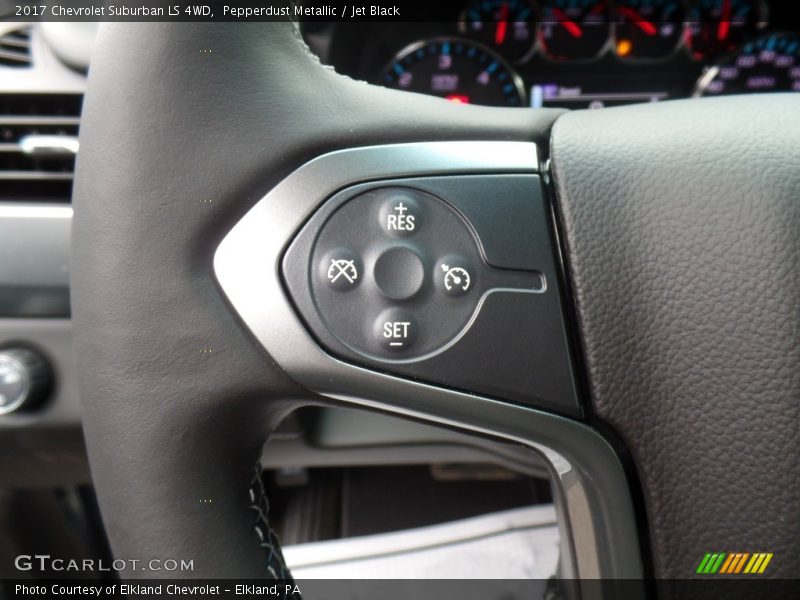 Pepperdust Metallic / Jet Black 2017 Chevrolet Suburban LS 4WD