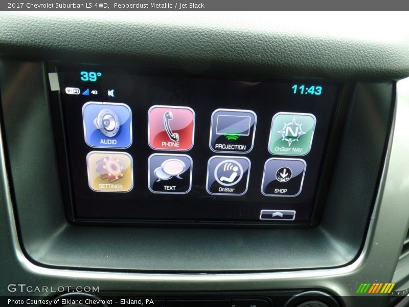 Pepperdust Metallic / Jet Black 2017 Chevrolet Suburban LS 4WD