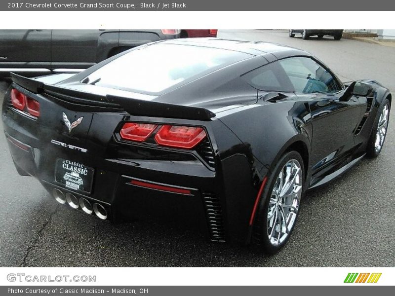 Black / Jet Black 2017 Chevrolet Corvette Grand Sport Coupe