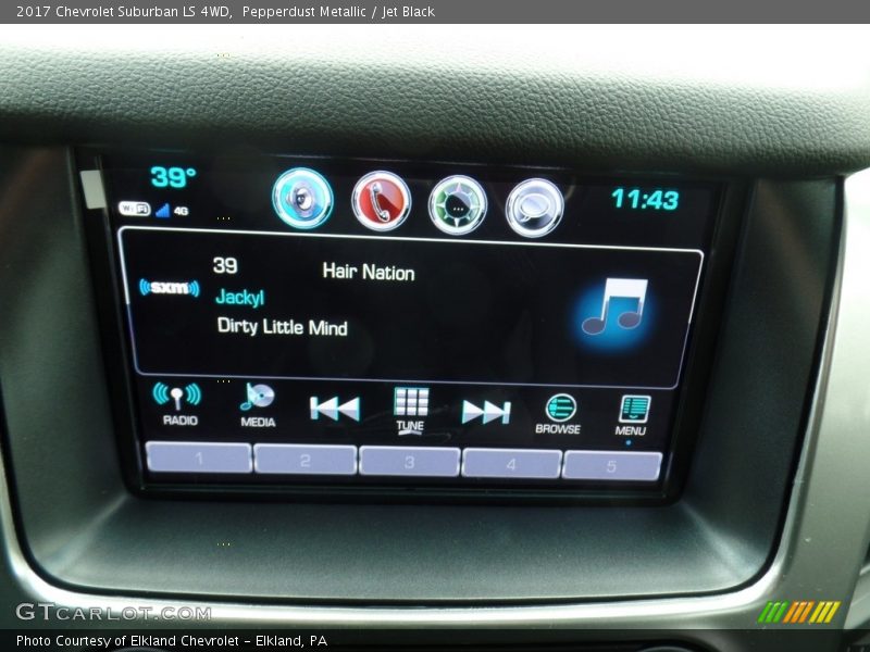 Pepperdust Metallic / Jet Black 2017 Chevrolet Suburban LS 4WD