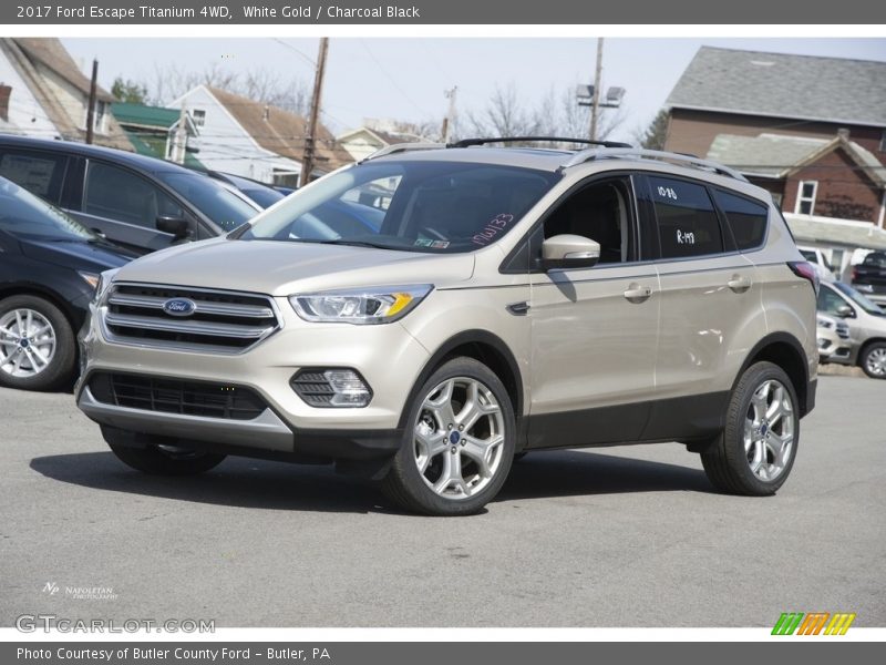 White Gold / Charcoal Black 2017 Ford Escape Titanium 4WD