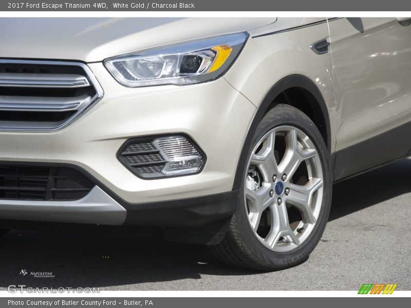 White Gold / Charcoal Black 2017 Ford Escape Titanium 4WD