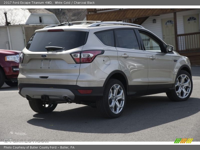 White Gold / Charcoal Black 2017 Ford Escape Titanium 4WD
