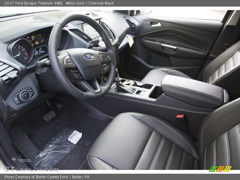 White Gold / Charcoal Black 2017 Ford Escape Titanium 4WD