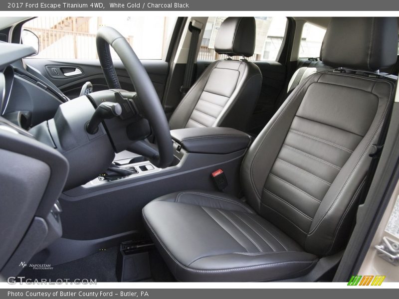 White Gold / Charcoal Black 2017 Ford Escape Titanium 4WD