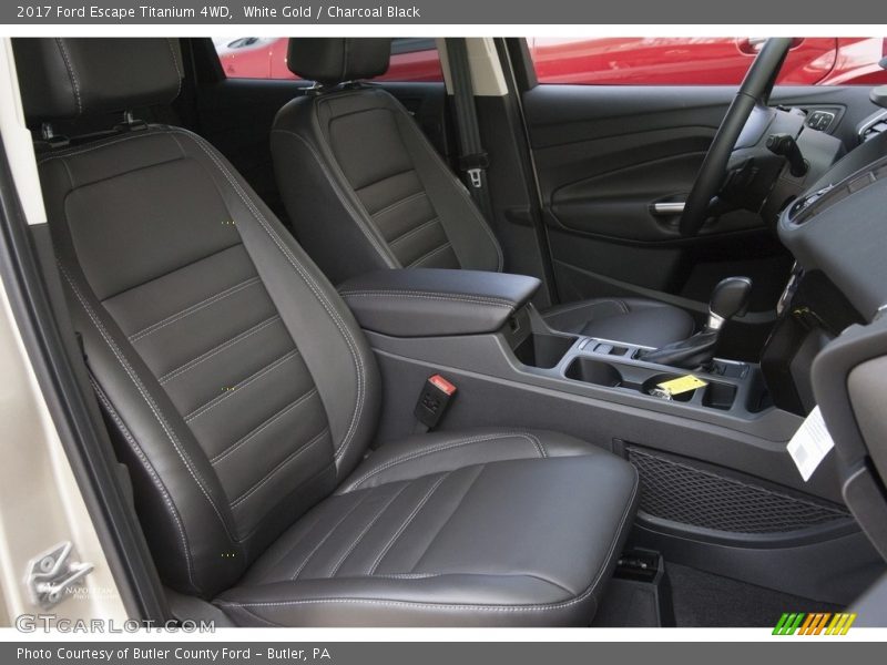 White Gold / Charcoal Black 2017 Ford Escape Titanium 4WD