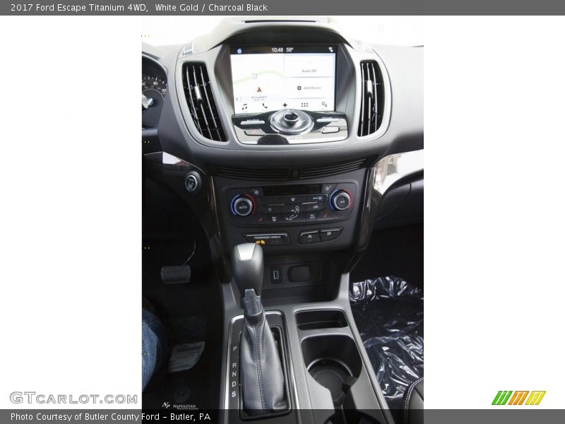 White Gold / Charcoal Black 2017 Ford Escape Titanium 4WD