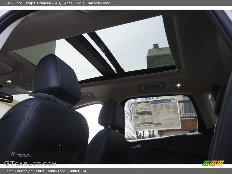 White Gold / Charcoal Black 2017 Ford Escape Titanium 4WD