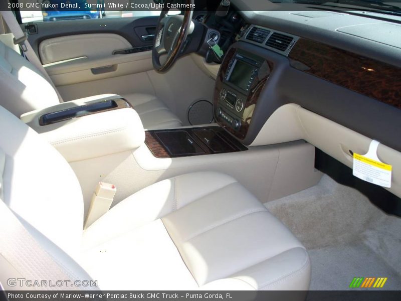 Summit White / Cocoa/Light Cashmere 2008 GMC Yukon Denali
