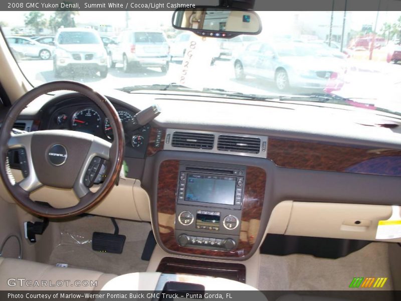 Summit White / Cocoa/Light Cashmere 2008 GMC Yukon Denali