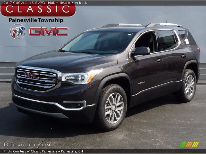 Iridium Metallic / Jet Black 2017 GMC Acadia SLE AWD