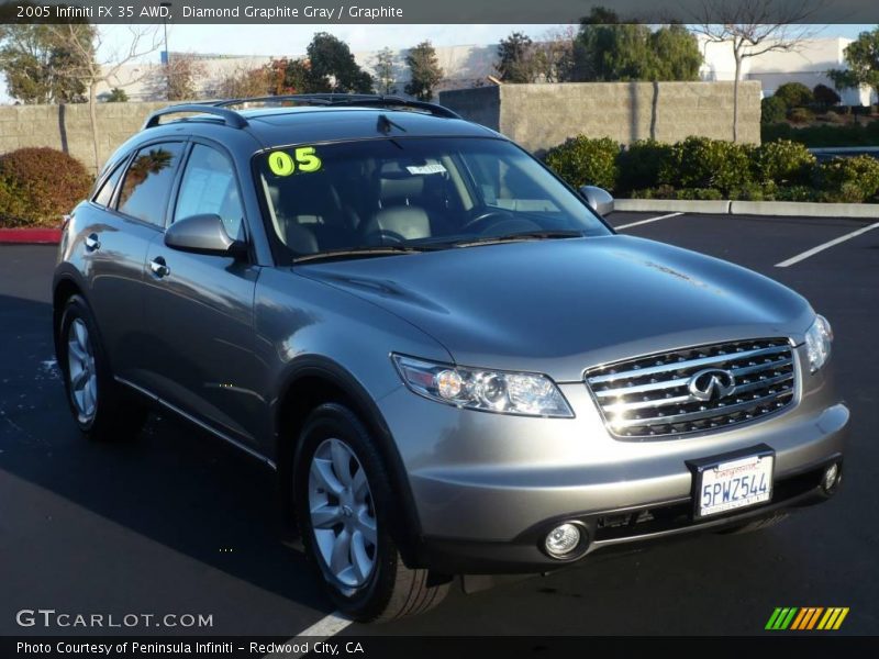Diamond Graphite Gray / Graphite 2005 Infiniti FX 35 AWD