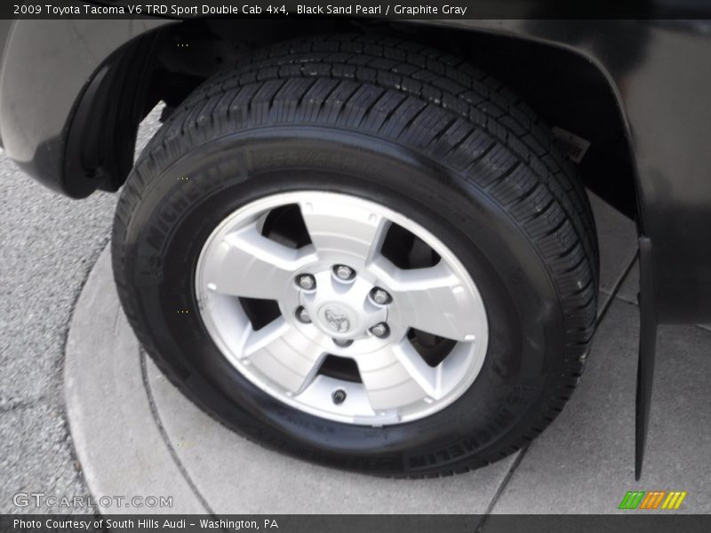 Black Sand Pearl / Graphite Gray 2009 Toyota Tacoma V6 TRD Sport Double Cab 4x4