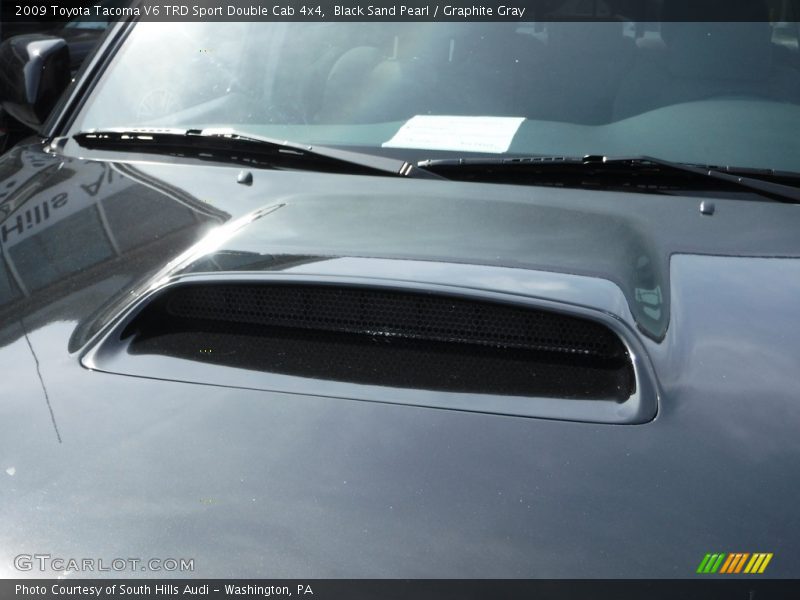 Black Sand Pearl / Graphite Gray 2009 Toyota Tacoma V6 TRD Sport Double Cab 4x4