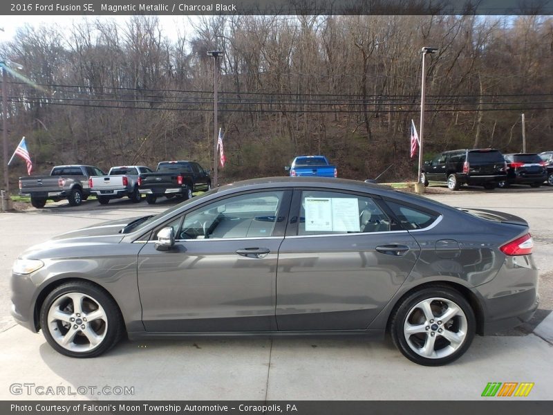 Magnetic Metallic / Charcoal Black 2016 Ford Fusion SE