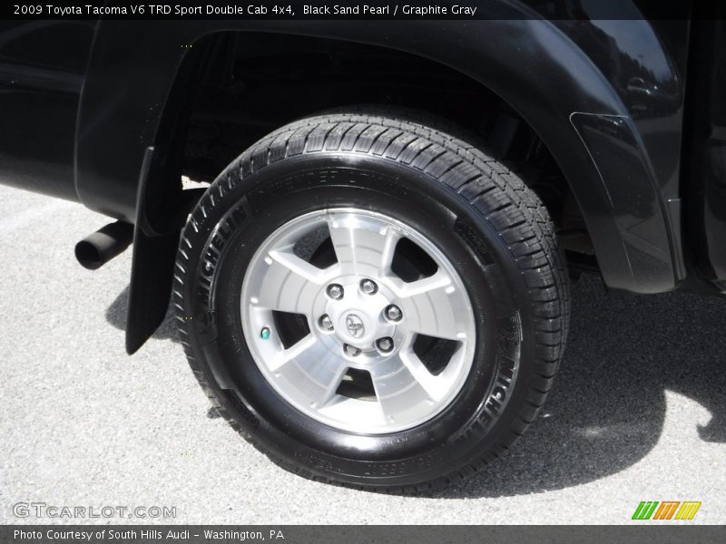 Black Sand Pearl / Graphite Gray 2009 Toyota Tacoma V6 TRD Sport Double Cab 4x4
