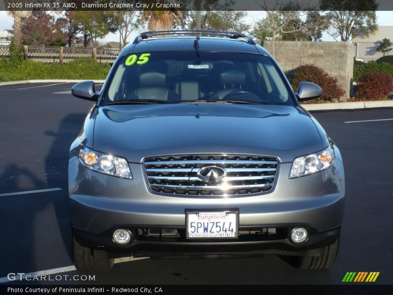 Diamond Graphite Gray / Graphite 2005 Infiniti FX 35 AWD