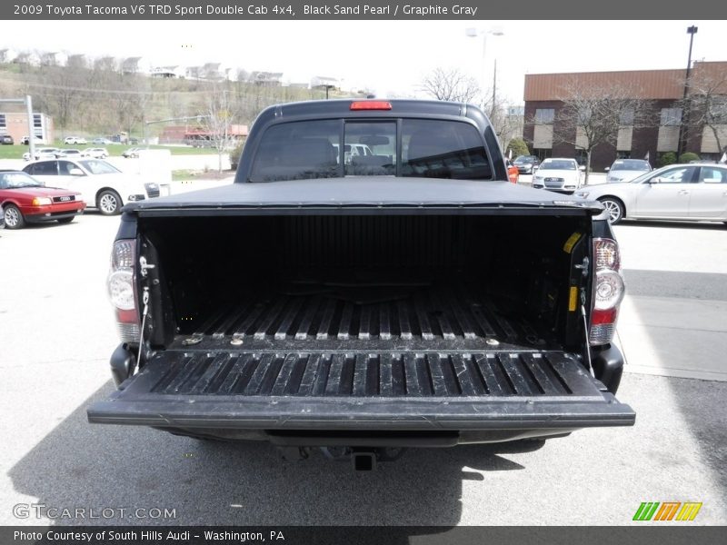 Black Sand Pearl / Graphite Gray 2009 Toyota Tacoma V6 TRD Sport Double Cab 4x4