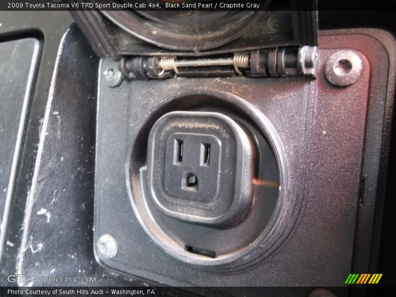 Black Sand Pearl / Graphite Gray 2009 Toyota Tacoma V6 TRD Sport Double Cab 4x4