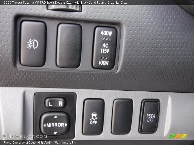 Controls of 2009 Tacoma V6 TRD Sport Double Cab 4x4