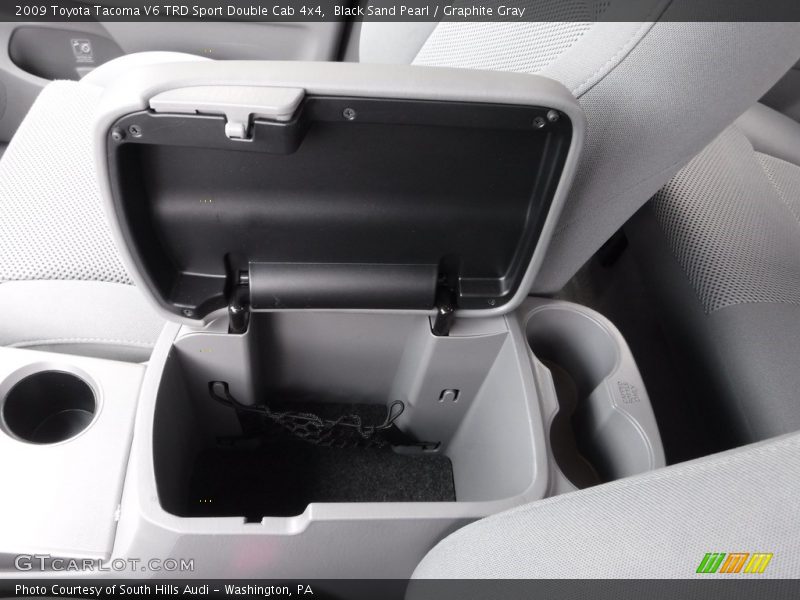 Black Sand Pearl / Graphite Gray 2009 Toyota Tacoma V6 TRD Sport Double Cab 4x4