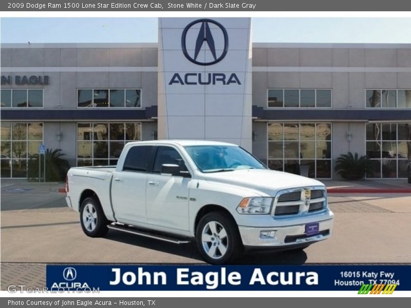 Stone White / Dark Slate Gray 2009 Dodge Ram 1500 Lone Star Edition Crew Cab