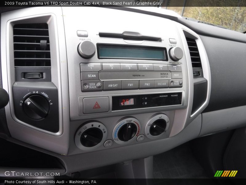 Controls of 2009 Tacoma V6 TRD Sport Double Cab 4x4