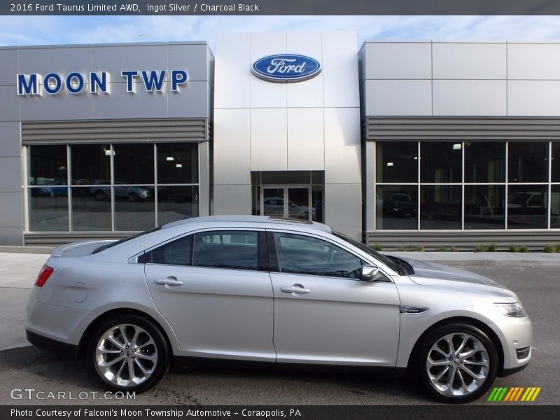 Ingot Silver / Charcoal Black 2016 Ford Taurus Limited AWD