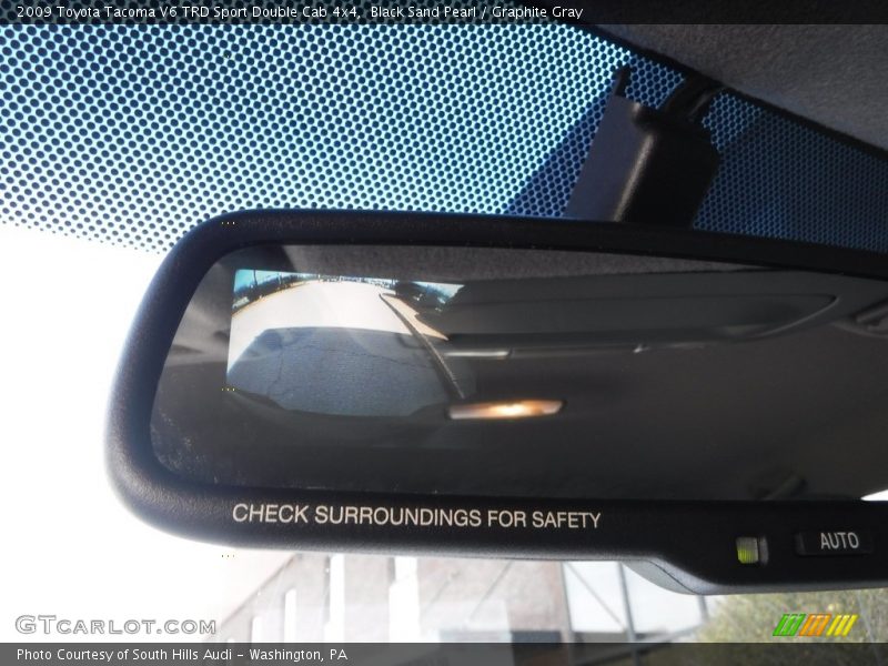 Black Sand Pearl / Graphite Gray 2009 Toyota Tacoma V6 TRD Sport Double Cab 4x4