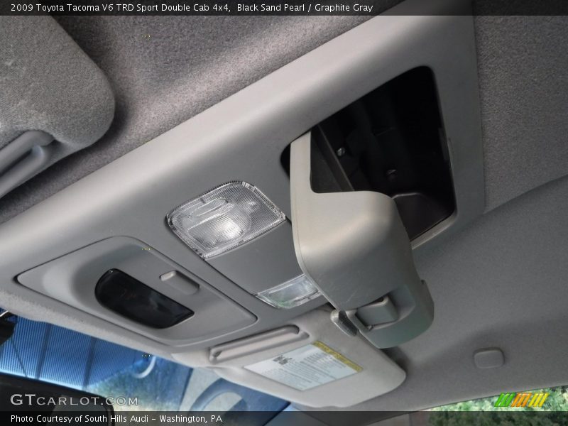 Black Sand Pearl / Graphite Gray 2009 Toyota Tacoma V6 TRD Sport Double Cab 4x4