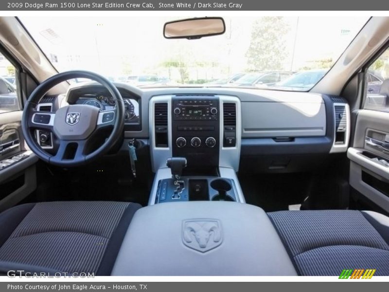Stone White / Dark Slate Gray 2009 Dodge Ram 1500 Lone Star Edition Crew Cab