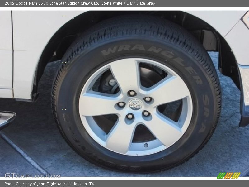 Stone White / Dark Slate Gray 2009 Dodge Ram 1500 Lone Star Edition Crew Cab