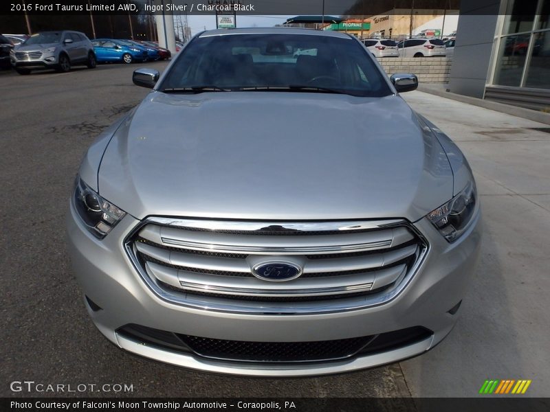 Ingot Silver / Charcoal Black 2016 Ford Taurus Limited AWD