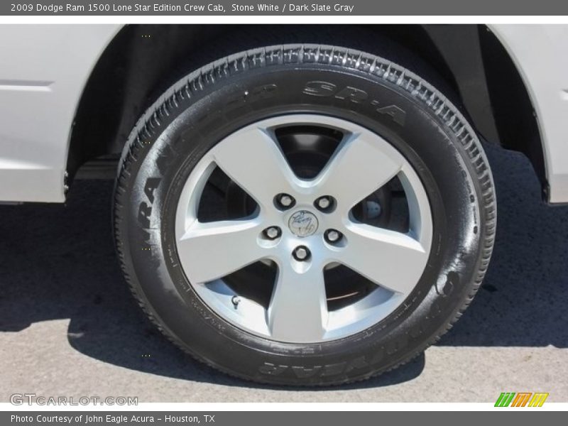 Stone White / Dark Slate Gray 2009 Dodge Ram 1500 Lone Star Edition Crew Cab