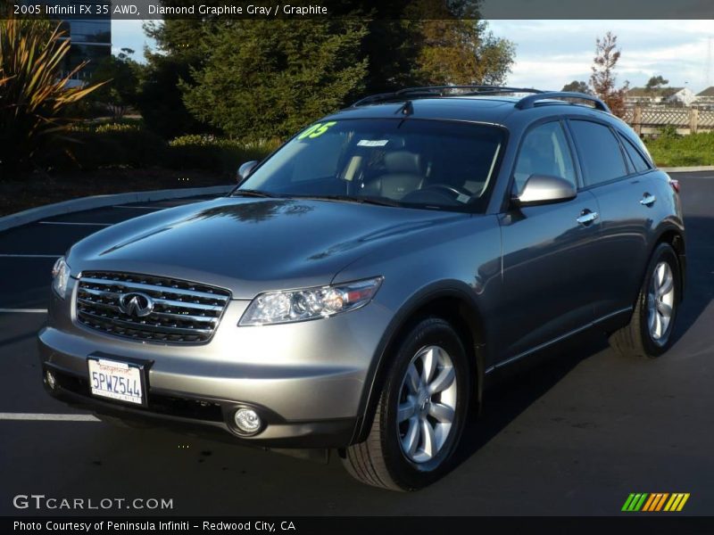 Diamond Graphite Gray / Graphite 2005 Infiniti FX 35 AWD