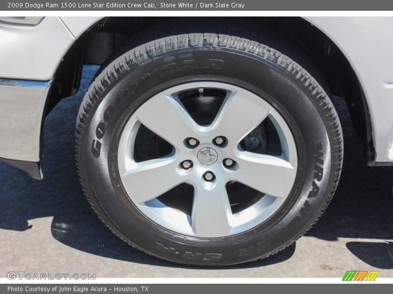 Stone White / Dark Slate Gray 2009 Dodge Ram 1500 Lone Star Edition Crew Cab