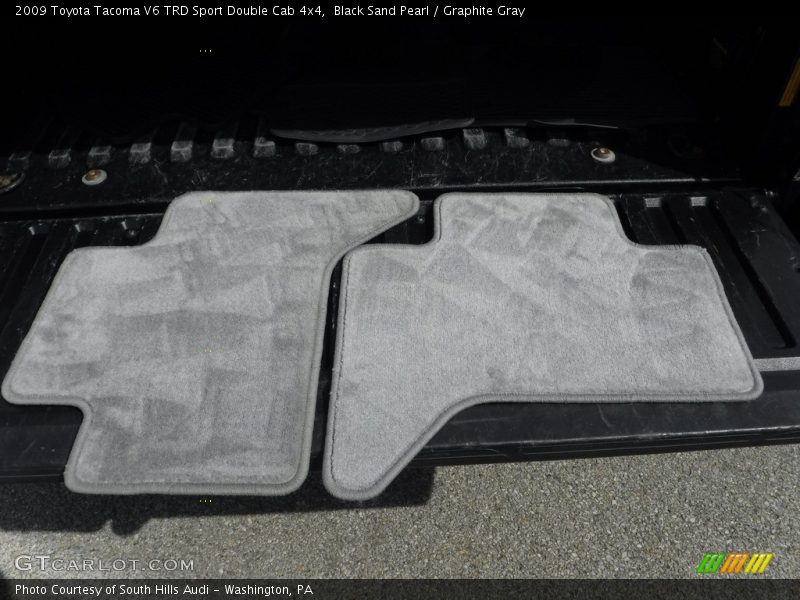 Black Sand Pearl / Graphite Gray 2009 Toyota Tacoma V6 TRD Sport Double Cab 4x4