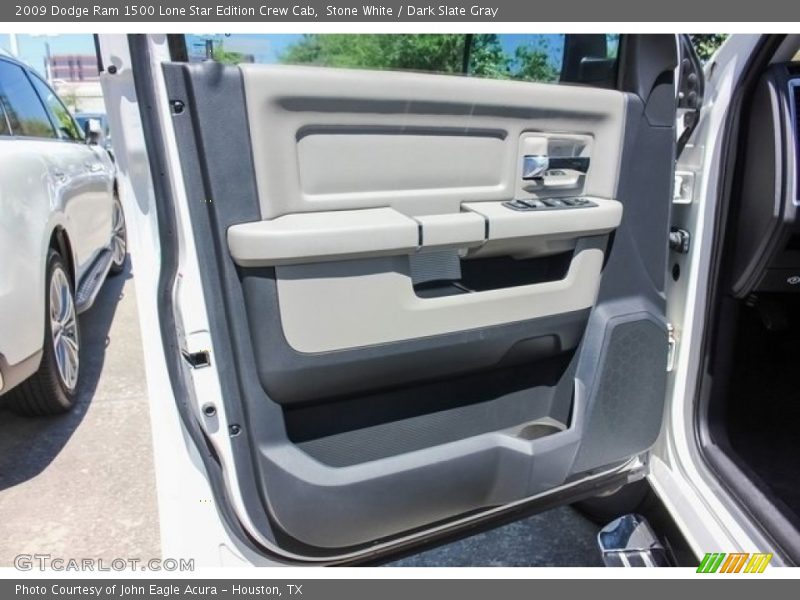 Stone White / Dark Slate Gray 2009 Dodge Ram 1500 Lone Star Edition Crew Cab