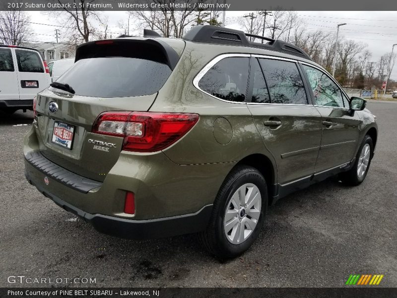 Wilderness Green Metallic / Warm Ivory 2017 Subaru Outback 2.5i Premium