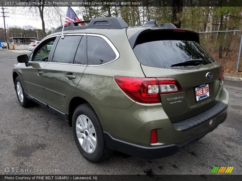 Wilderness Green Metallic / Warm Ivory 2017 Subaru Outback 2.5i Premium