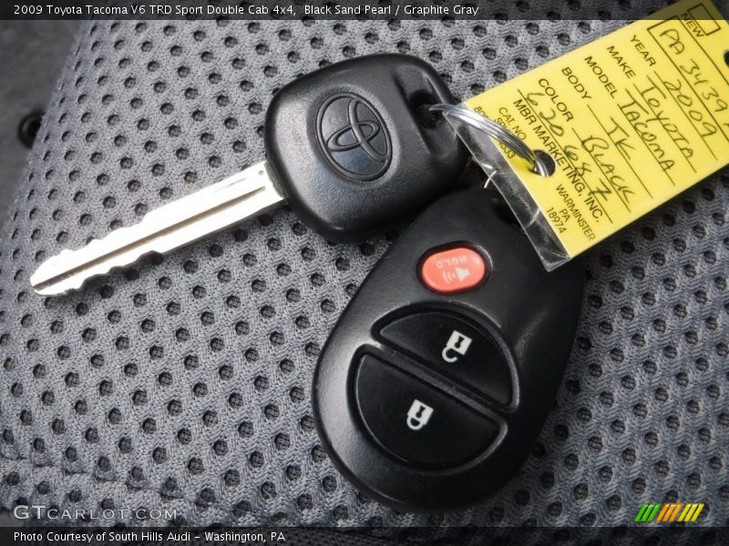 Keys of 2009 Tacoma V6 TRD Sport Double Cab 4x4